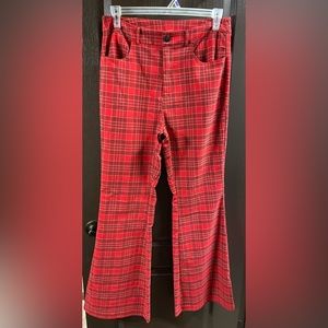 🎉Forever 21 black & red plaid pants size 0X